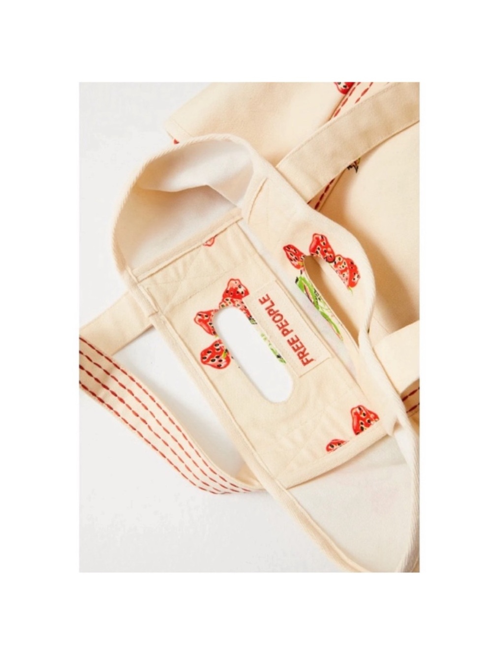 Free People Caravan Tote Strawberry - Picture 5 of 9